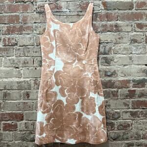 NEW J. Crew Cream and Rose Floral Jacquard Mini Dress Size‎ 6